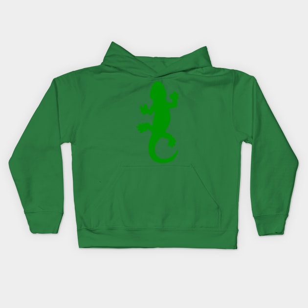 Green Lizard Kids Hoodie by XOOXOO